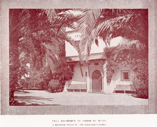 Villa mauresque au jardin du muse.