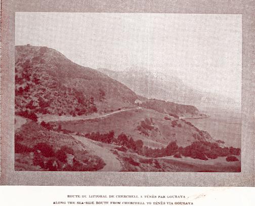 Route du littoral de Cherchell  Tns par Gouraya.