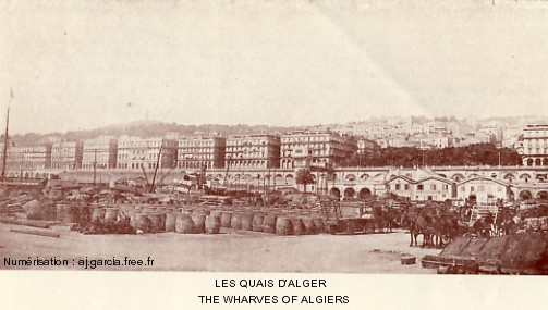 Les quais d'Alger.