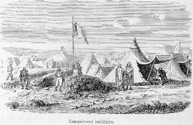 Campement militaire.
