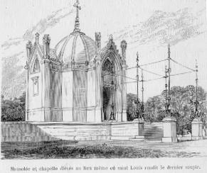 Mausole et chapelle levs au lieu mme o saint Louis rendit le dernier soupir.