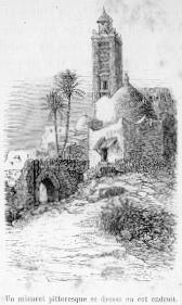 Un minaret pittoresque se dresse en cet endroit.
