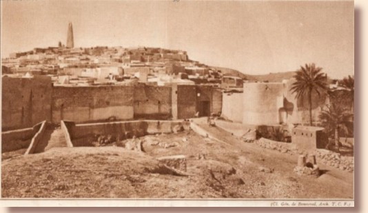 Une ville du M'Zab : Ghardaïa. - Vue générale.
