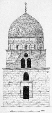 Fig. 48. - Tombe du Karafah. (Faade postrieure.)