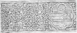 Fig. 145. - Plaque de cuivre (Musée arabe du Caire).