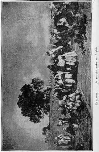 GUILLAUMET. - Un march arabe en Algrie.
