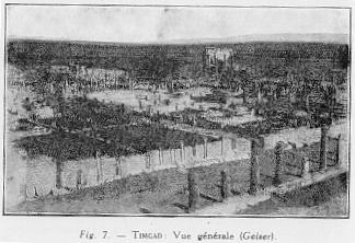 Fig. 7 - TIMGAD: Vue gnrale (Geiser)