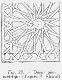 Fig. 23 - Dcor gomtrique ( d'aprs P. Ricard )