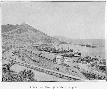 ORAN. - Vue générale. Le port