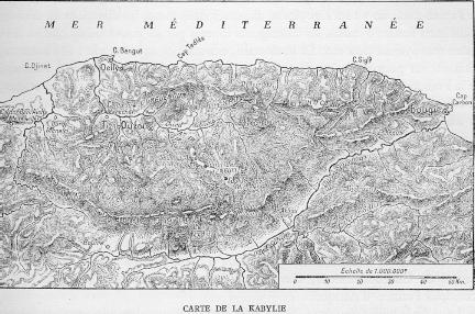 CARTES DE LA KABYLIE (Cliquer sur la carte pour une meilleure définition)