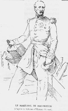 Le marchal de MAC-MAHON (d'aprs le tableau d'Horace Vernet).
