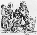 Enfants indigènes, d'après un croquis de l'Illustration, cul-de-lampe.